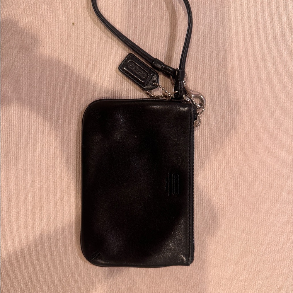 Coach Black Wristlet Clutch